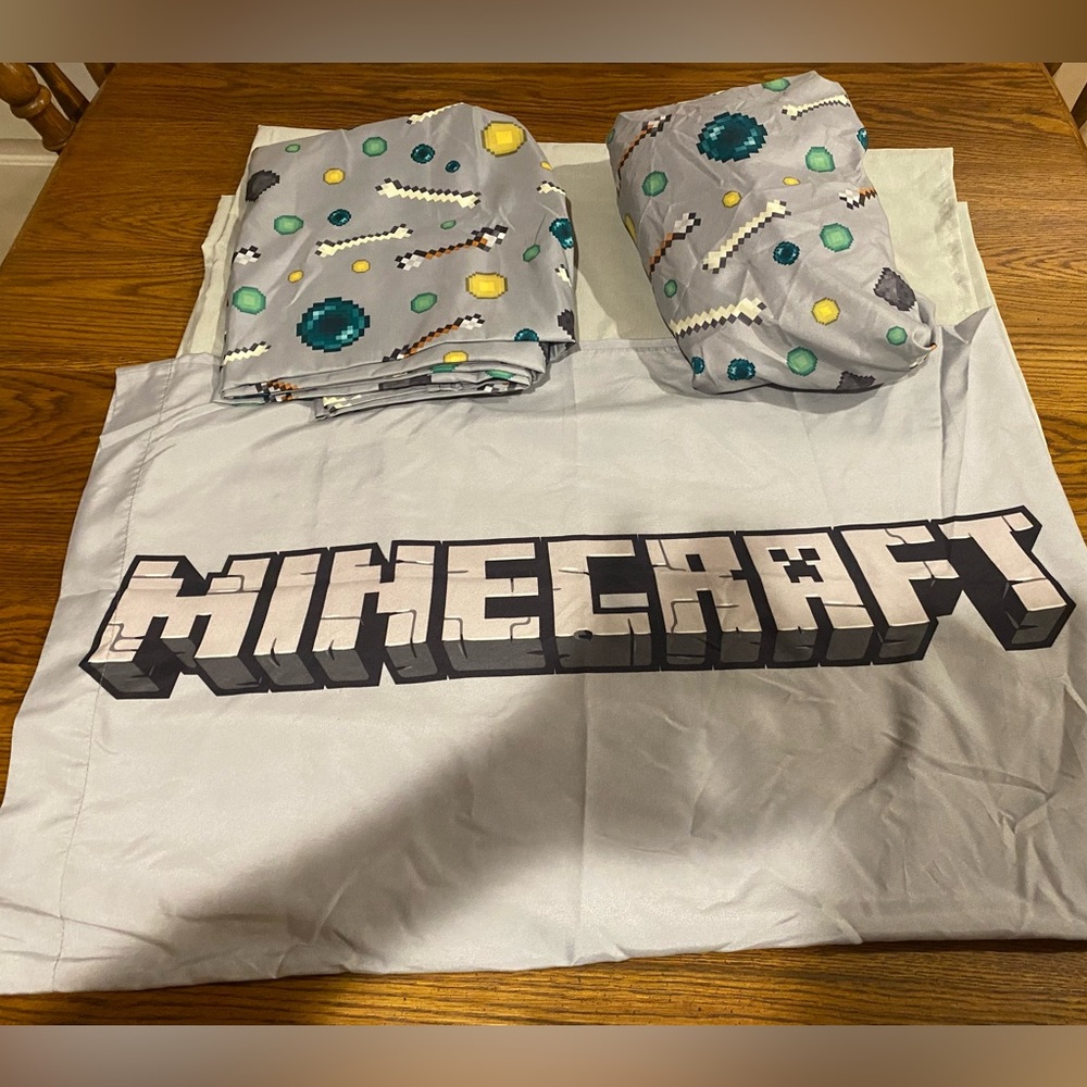 Minecraft twin size sheet set